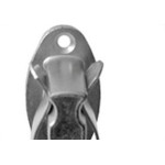 Fixador Porta Alianca Piso 86151/3 Zincado 11420 - Kit C/10 