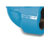 Cotovelo Azul Tigre Liso Rosca 25Mm X 3/4''  - Kit C/20 