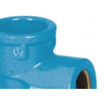 Cotovelo Azul Tigre Liso Rosca 25Mm X 3/4''  - Kit C/20 