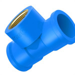 Tee Azul Tigre Liso Liso Rosca 25Mm X 3/4''  - Kit C/15 