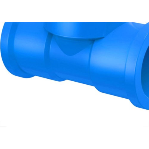 Tee Azul Tigre Liso Liso Rosca 25Mm X 3/4''  - Kit C/15 