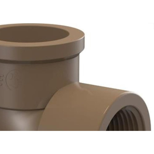 Cotovelo Marrom Tigre Liso Rosca 25Mm X 3/4  - Kit C/40 