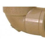 Cotovelo Marrom Tigre Liso Rosca Reducao 25X1/2  - Kit C/20 
