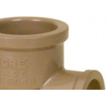 Cotovelo Marrom Tigre Liso Rosca Reducao 25X1/2  - Kit C/20 