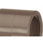 Luva Marrom Tigre Liso Rosca 32Mm X 1''  - Kit C/20 