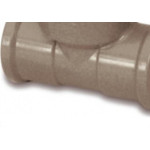 Tee Marrom Tigre Liso Liso Rosca 20Mm X 1/2''  - Kit C/20 