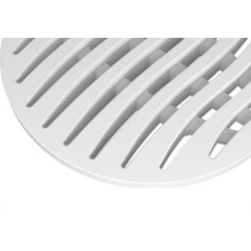 Grelha Plastica Tigre Redonda Branca 10X10 