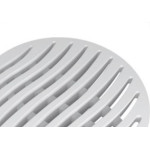 Grelha Plastica Tigre Redonda Branca 10X10 