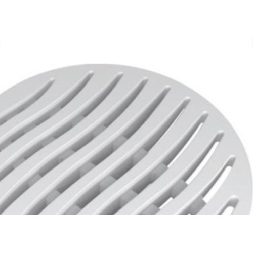 Grelha Plastica Tigre Redonda Branca 10X10 