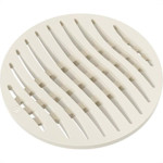 Grelha Plastica Tigre Redonda Branca 15X15 