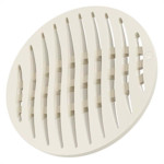 Grelha Plastica Tigre Redonda Branca 15X15 