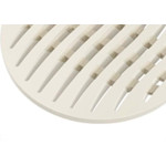 Grelha Plastica Tigre Redonda Branca 15X15 