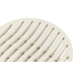 Grelha Plastica Tigre Redonda Branca 15X15 