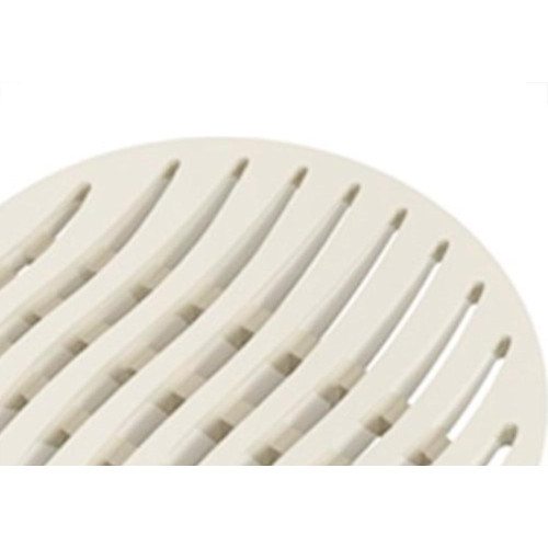Grelha Plastica Tigre Redonda Branca 15X15 