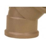 Cotovelo Marrom Tigre Liso Liso 32Mm X 45''  - Kit C/12 
