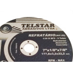 Disco De Corte Para Refratario Telstar 7 X 1/8 X 7/8 2 Telas 302210 - Kit C/10 