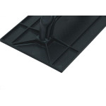 Desempenadeira Pvc Zumplast 12X22 Corrugada Preta 2192