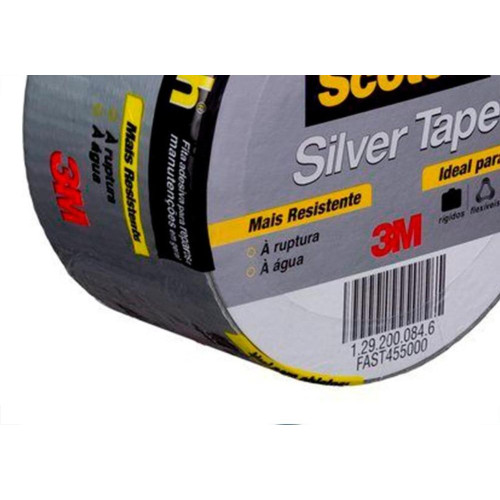 Fita Silver Tape 3M 45Mm X 5M Cinza Hb004557912