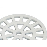 Grelha Plastica Dacunha Redonda Branca 10X10 