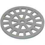 Grelha Plastica Dacunha Redonda Cromada 10X10 