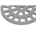 Grelha Plastica Dacunha Redonda Cromada 10X10 