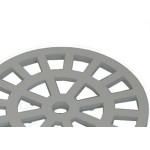 Grelha Plastica Dacunha Redonda Cromada 10X10 