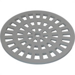Grelha Plastica Dacunha Redonda Cromada 15X15 
