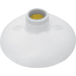 Plafonier Pvc Perlex Branco Redondo Soquete Pvc E27 117/1
