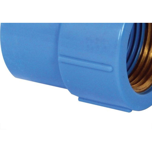 Luva Azul Krona Liso Rosca 25Mm X 3/4'' 502 - Kit C/20 