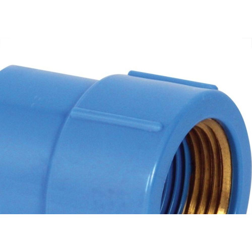 Luva Azul Krona Liso Rosca 25Mm X 3/4'' 502 - Kit C/20 