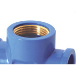 Tee Azul Krona Liso Rosca 25Mm X 3/4'' 505 - Kit C/20 