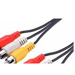 Cabo Audio/Video 3Rca+3Rca 1,5M 1008 - Kit C/10 