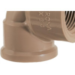 Cotovelo Marrom Krona Liso Rosca Reducao 25X1/2 485 - Kit C/30 