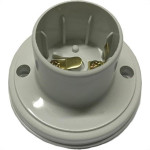 Kit C/5 - Soquete E27 Teste De Lâmpada Branco Com Borne B...