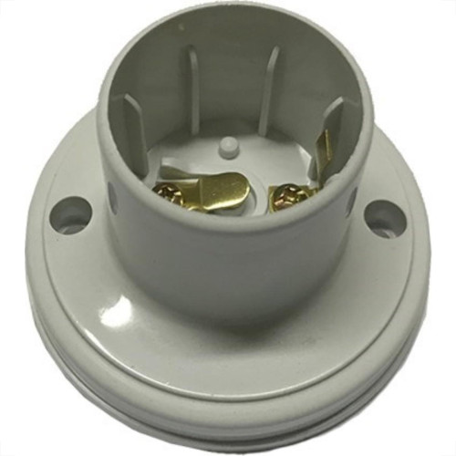 Kit C/5 - Soquete E27 Teste De Lâmpada Branco Com Borne B...