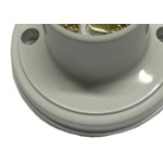 Kit C/5 - Soquete E27 Teste De Lâmpada Branco Com Borne B...