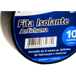 Fita Isolante Brasfort 10M X 19Mm Preta 8238 - Kit C/10 