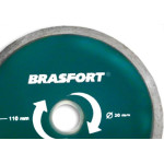 Disco Diamantado Brasfort Liso Agua 110Mm 8240