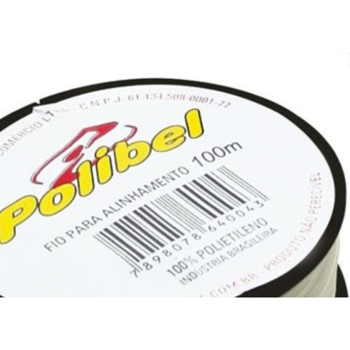 Linha Pedreiro 1 Fio Polibel 100M 43 - Kit C/12 