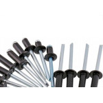 Rebite Rebitop Aluminio Preto Repuxo R308 Mil
