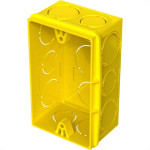 Caixinha Luz Plastica 4X2 Tigre Flex Amarela  - Kit C/24 