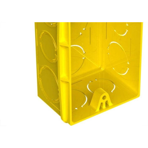 Caixinha Luz Plastica 4X2 Tigre Flex Amarela  - Kit C/24 