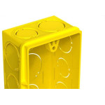 Caixinha Luz Plastica 4X2 Tigre Flex Amarela  - Kit C/24 