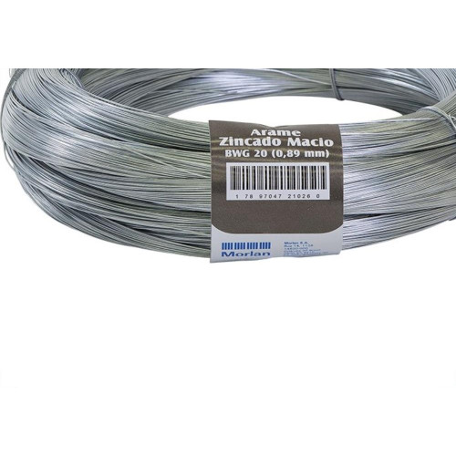 Arame Galvanizado Morlan Numero 20 0,89Mm 1Kg 1026