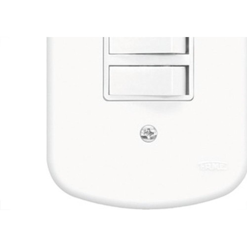 Conjunto Fame 4X2 Branco Com Placa 2Simples 