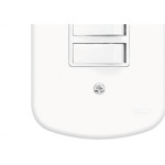 Conjunto Fame 4X2 Branco Com Placa 2Paralelos 