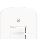 Conjunto Fame 4X2 Branco Com Placa 2Paralelos 