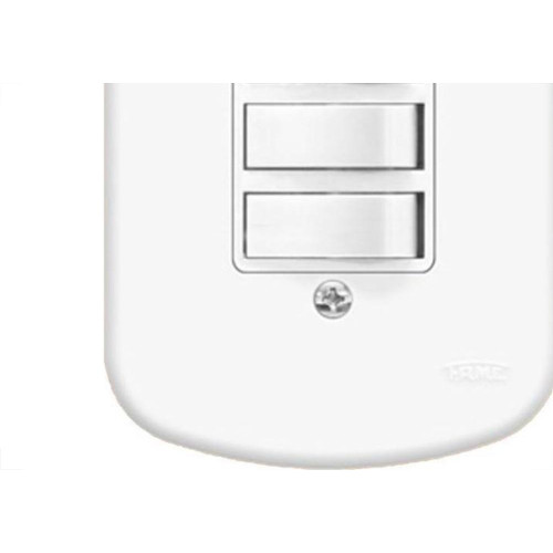 Conjunto Fame 4X2 Branco Com Placa 3Simples 