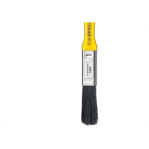 Pincel Trincha Pintura Atlas   319 X 1/2'' Amarela 319/1 - Kit C/12 