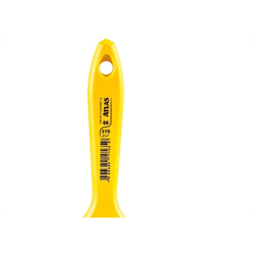 Pincel Trincha Pintura Atlas   319 X 2.1/2'' Amarela 319/6 - Kit C/12 